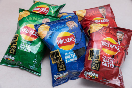 6 Bags of Walkers Crisps - Assorted Flavours