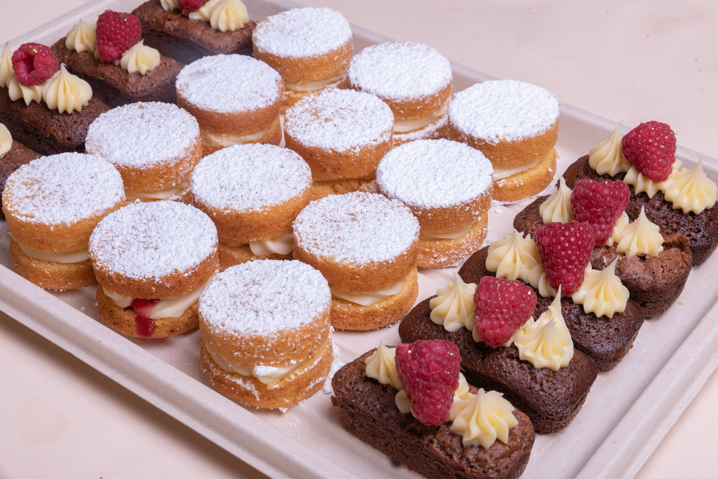 Mini Victoria Sponge & Brownie Platter