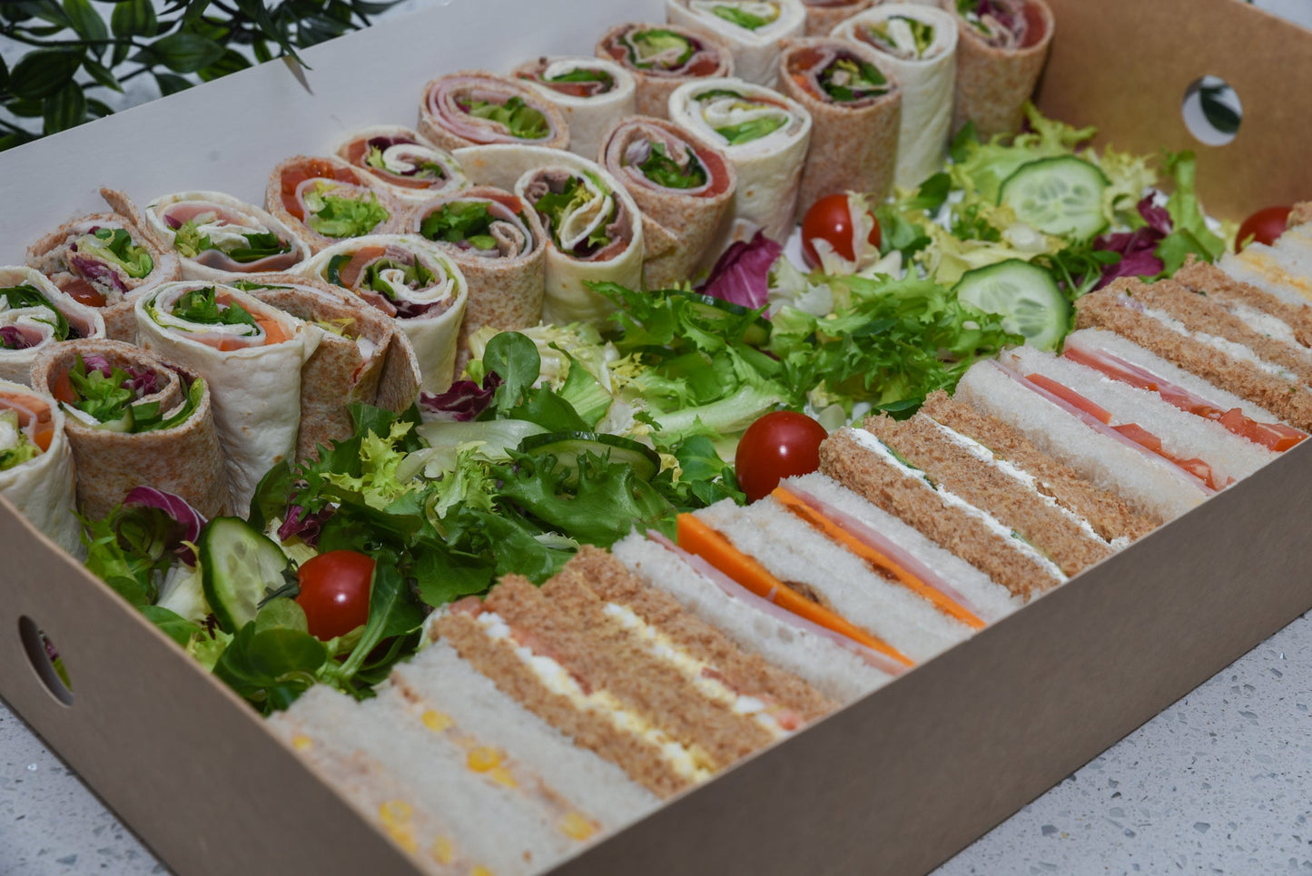 Halal Pinwheel Wrap and Sandwich Platter