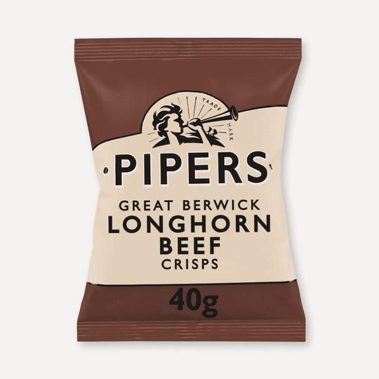 Pipers Great Berwick Longhorn Beef Crisps 40g