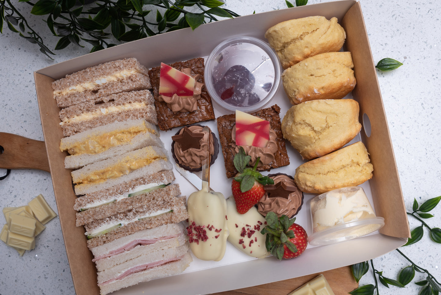 The Chocoholic Afternoon Tea Box - Grazing Box for 2